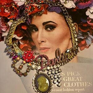 Gorgeous, vintage Betsy Johnson necklace.